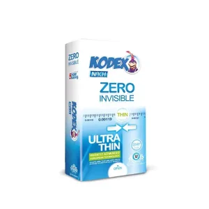 کاندوم کدکس نازک و نامرئی Zero Invisible